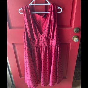 Pink & Black Torrid Butterfly Dress